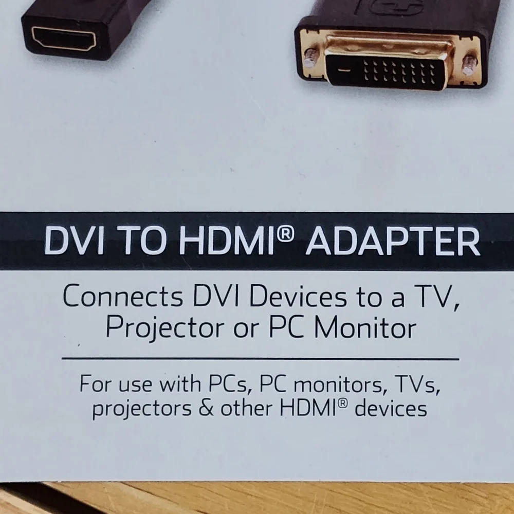 NWT ONN DVI TO HDMI cable